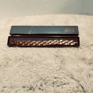 Bellissima Choice Gold Tone Link Bracelet‎ Vintage with Box Retro